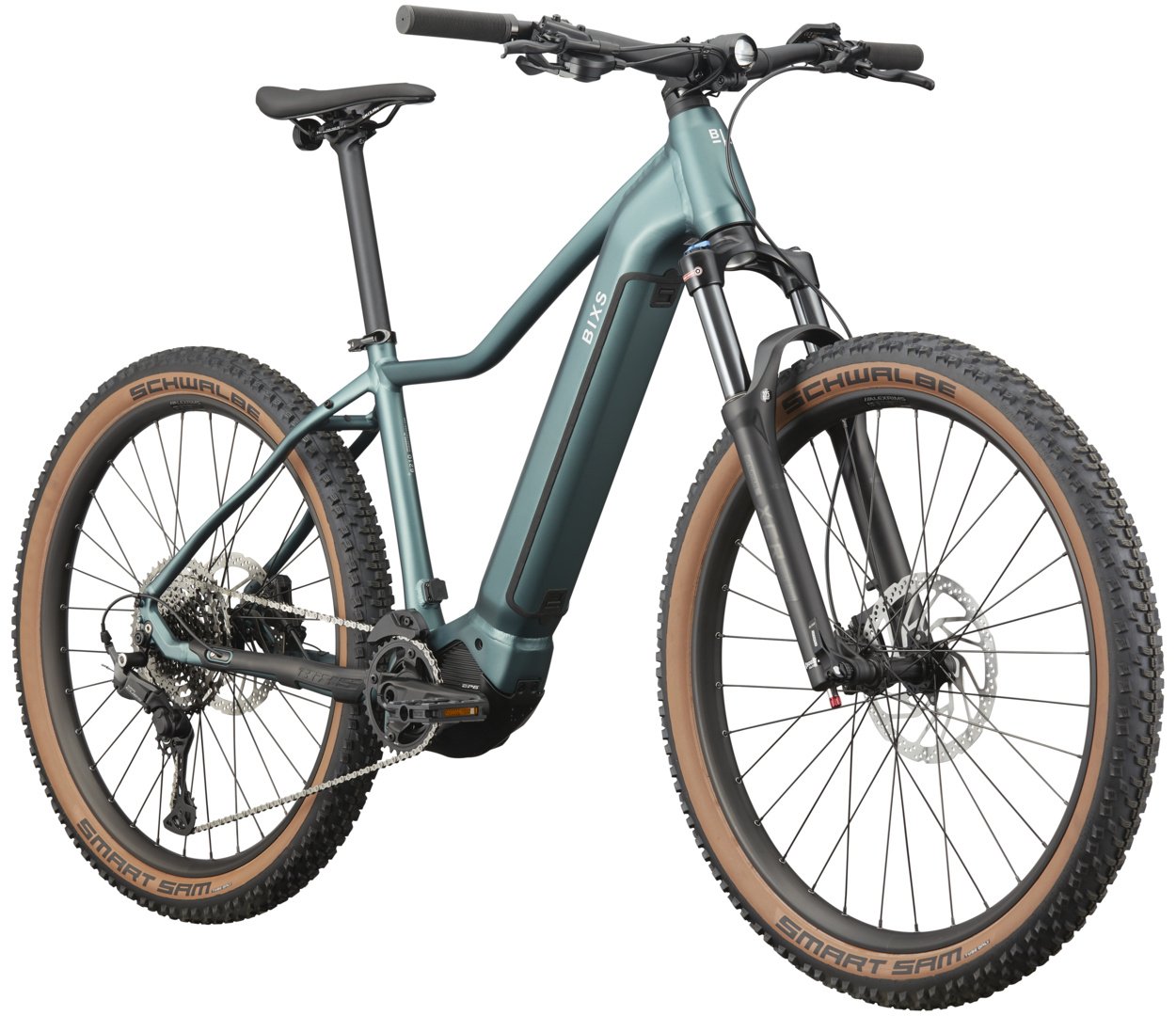 BiXS E-Bike SPLASH-E12 blaugrün matt RANGE EXTENDER möglich