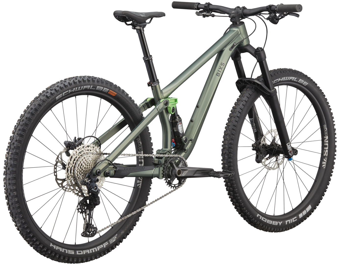 BiXS TRACTION 130 dunkelgrün-hellgrün matt